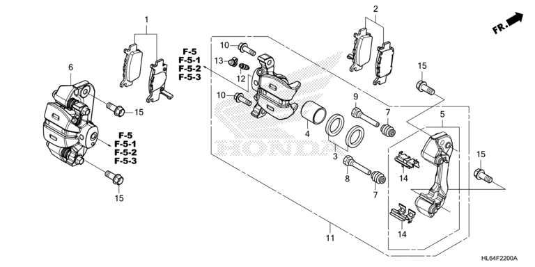 REAR BRAKE CALIPER