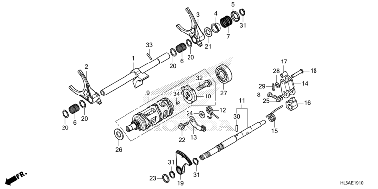 GEARSHIFT FORK (SUB TRANSMISSION)