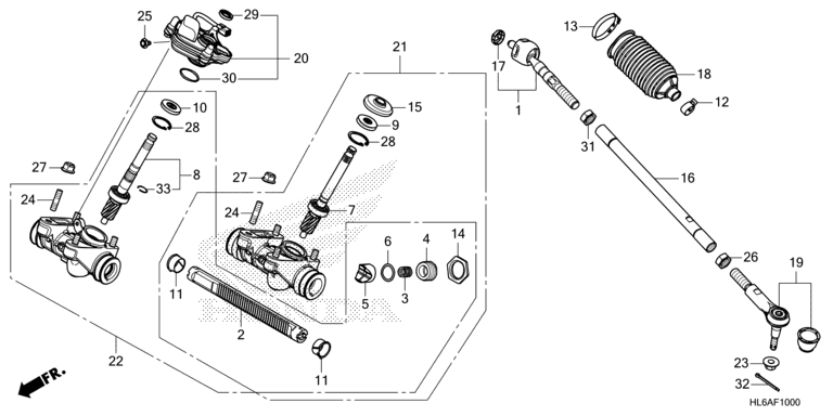 STEERING GEAR BOX/TIE ROD