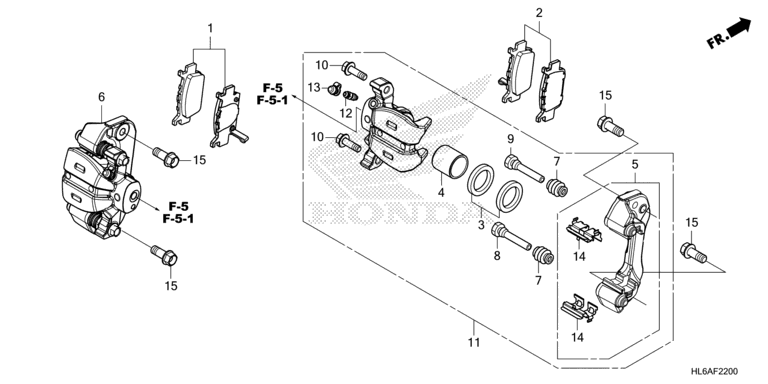 REAR BRAKE CALIPER