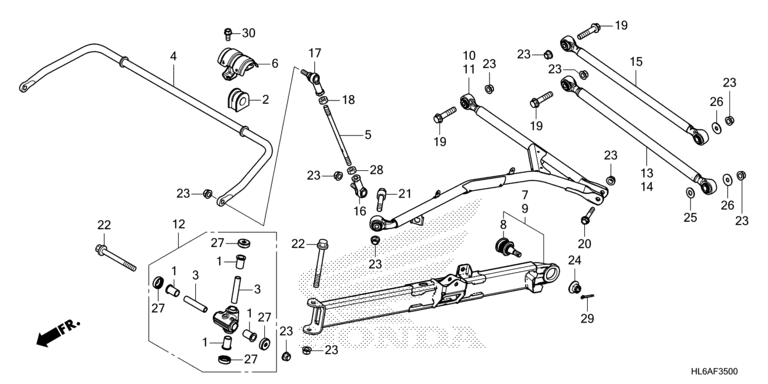 REAR ARM/REAR STABILIZER (SXS1000S2R)