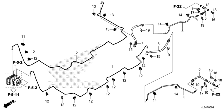 REAR BRAKE PIPE/REAR BRAKE HOSE (SXS1000S4R)