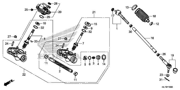 STEERING GEAR BOX/TIE ROD