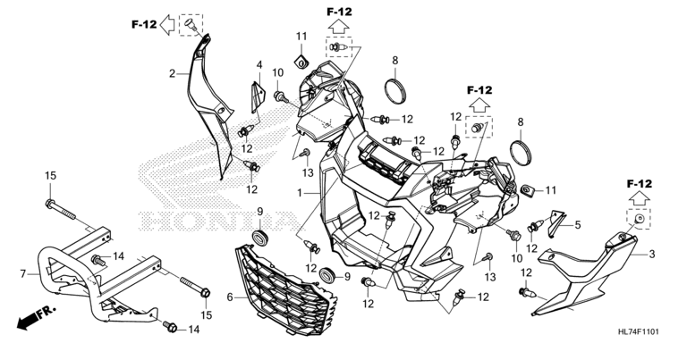 FRONT GRILLE/FRONT BUMPER ('22-)
