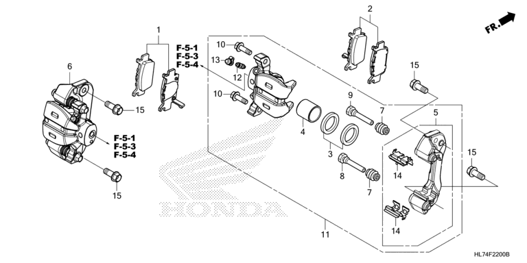 REAR BRAKE CALIPER