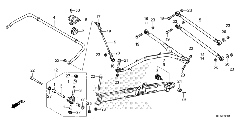 REAR ARM/REAR STABILIZER (SXS1000S4R)