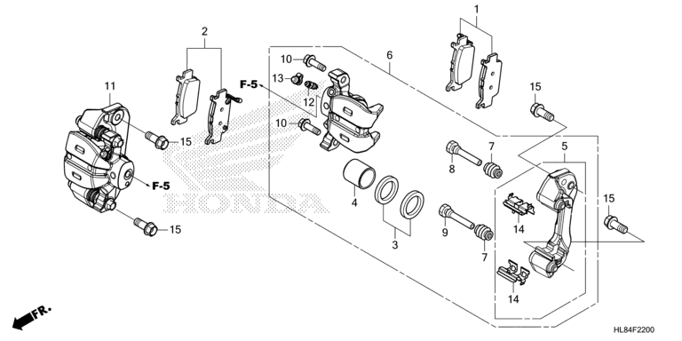 REAR BRAKE CALIPER
