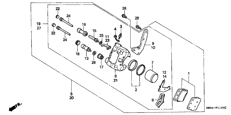 FRONT BRAKE CALIPER