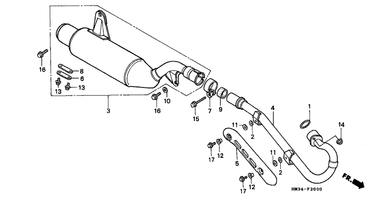 EXHAUST MUFFLER