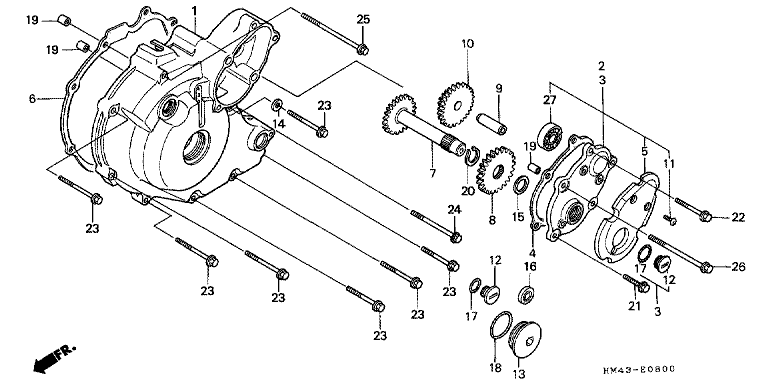 LEFT CRANKCASE COVER