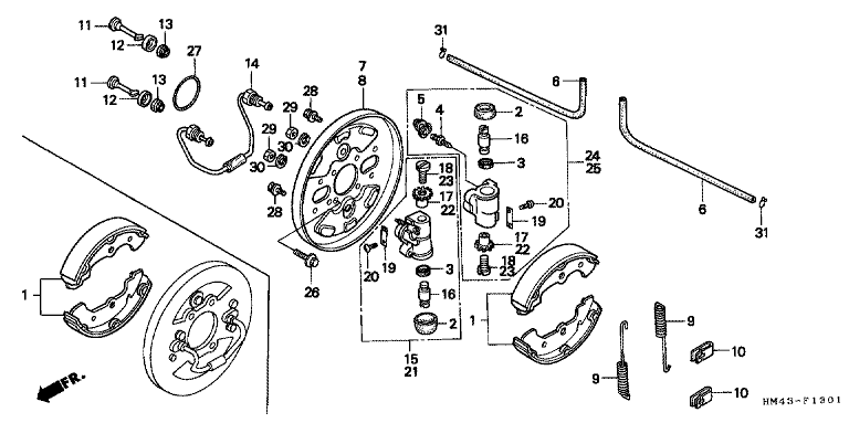 FRONT BRAKE PANEL