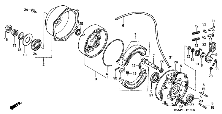 REAR BRAKE PANEL