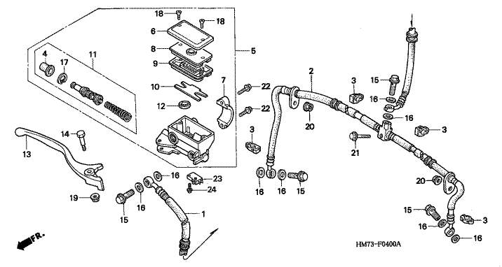 FR. BRAKE MASTER CYLINDER