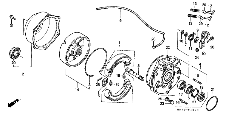 REAR BRAKE PANEL