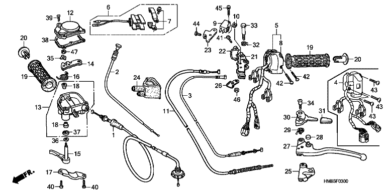 HANDLE LEVER/SWITCH/CABLE