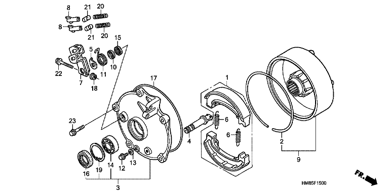 REAR BRAKE DRUM
