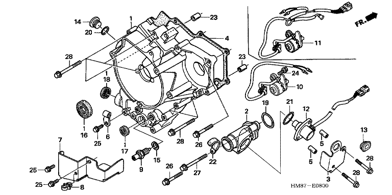 REAR CRANKCASE COVER