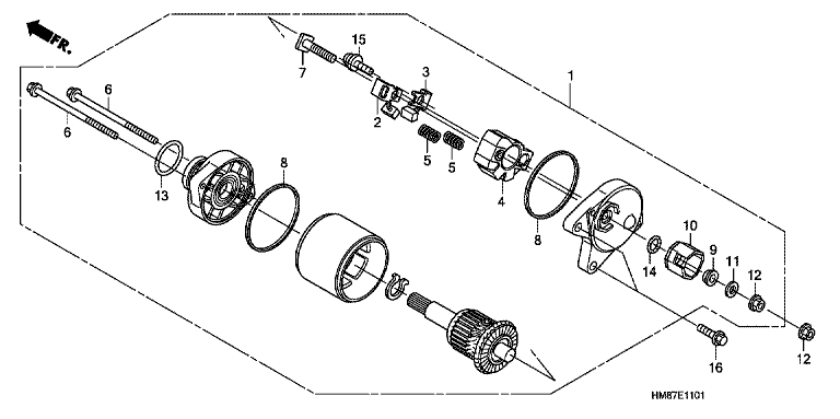 STARTING MOTOR (TRX250TM8/9,TRX250TE8/9)