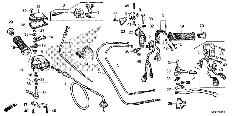 HANDLE LEVER/SWITCH/CABLE