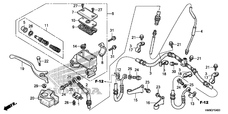 FRONT BRAKE MASTER CYLINDER