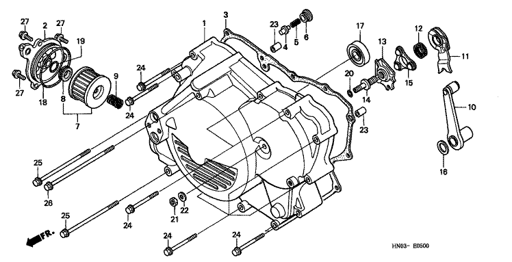 FRONT CRANKCASE COVER (S)