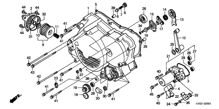FRONT CRANKCASE COVER (ES)
