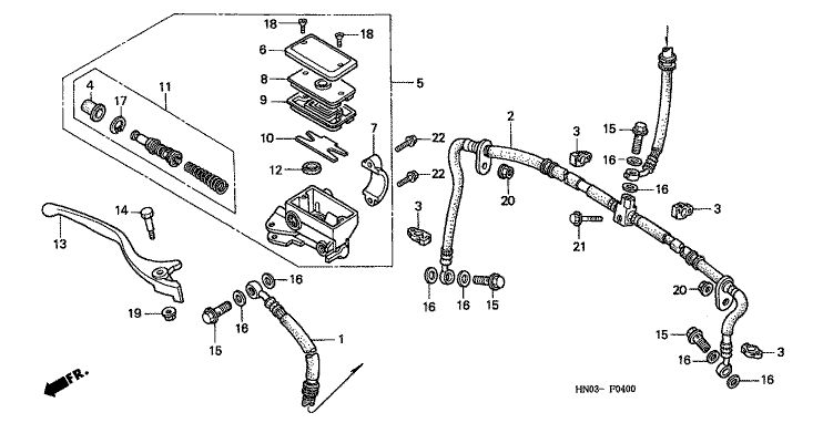 FR. BRAKE MASTER CYLINDER