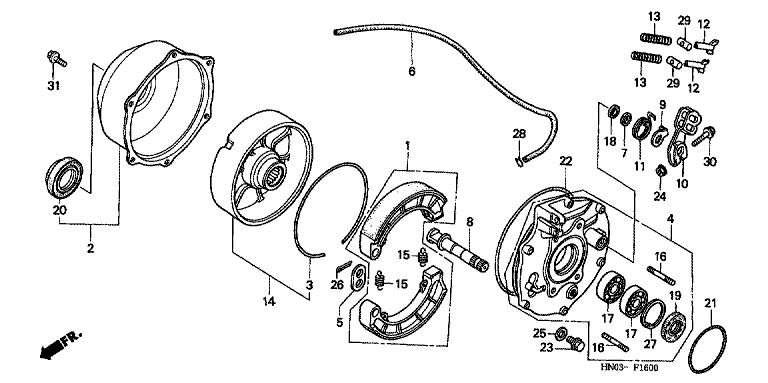 REAR BRAKE PANEL