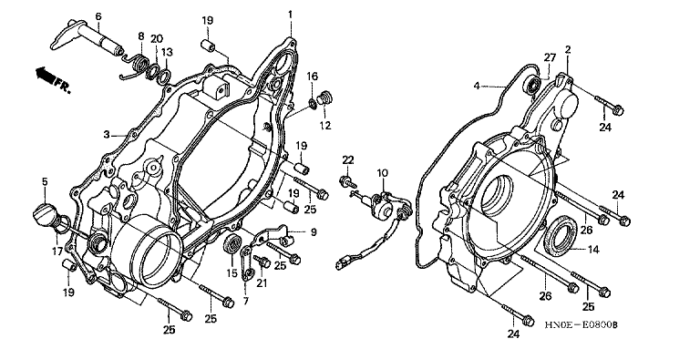 REAR CRANKCASE COVER
