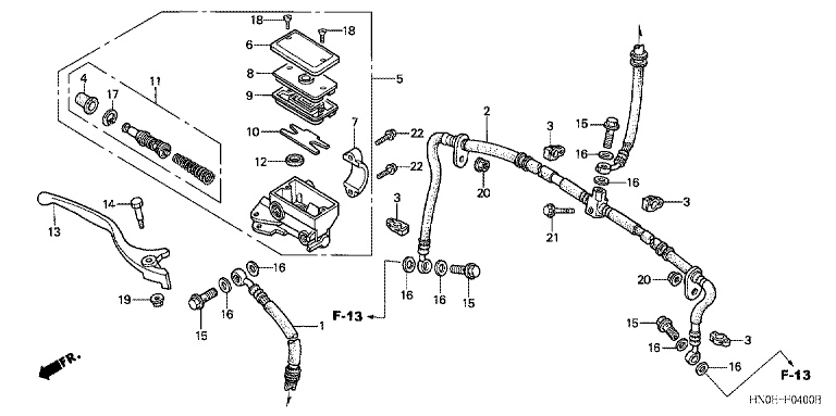 FR. BRAKE MASTER CYLINDER
