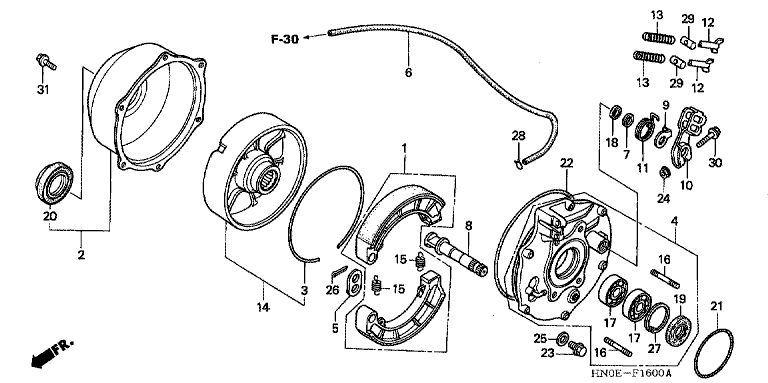 REAR BRAKE PANEL