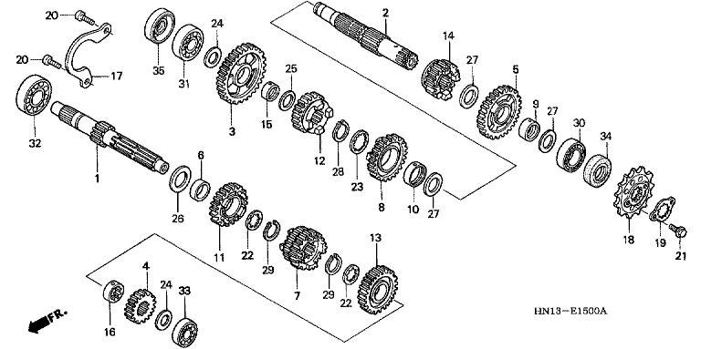 TRANSMISSION (TRX400EXX-4)