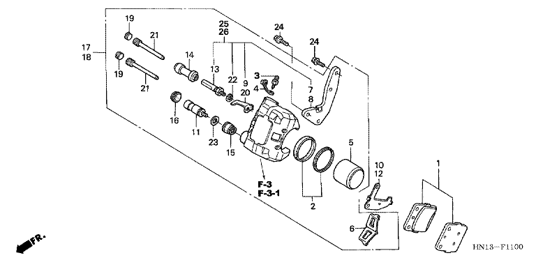 FRONT BRAKE CALIPER