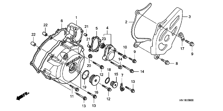 LEFT CRANKCASE COVER