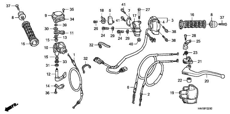 HANDLE LEVER/SWITCH/CABLE (TRX400EX7)