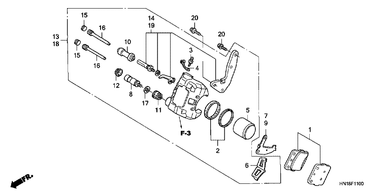FRONT BRAKE CALIPER