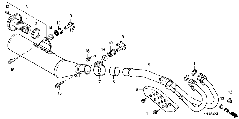 EXHAUST MUFFLER
