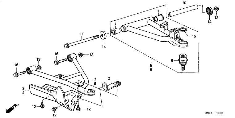 FRONT ARM (TRX500FA1/2/3/4)