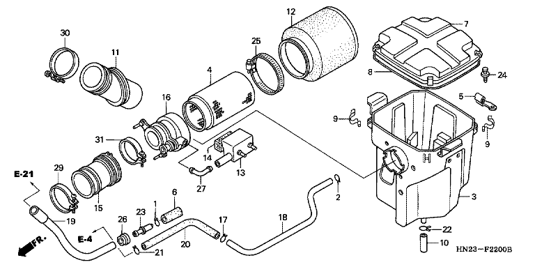 AIR CLEANER (TRX500FA1/2/3/4)