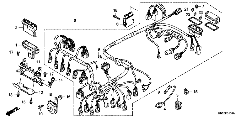 WIRE HARNESS (TRX500FA5/6/7/8)