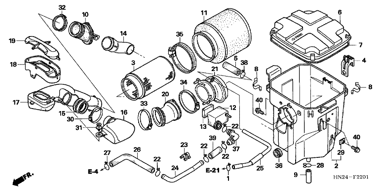 AIR CLEANER (TRX500FA5/6/7/8)