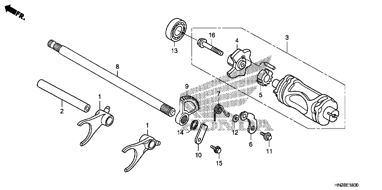 GEARSHIFT FORK/GEARSHIFTDRUM
