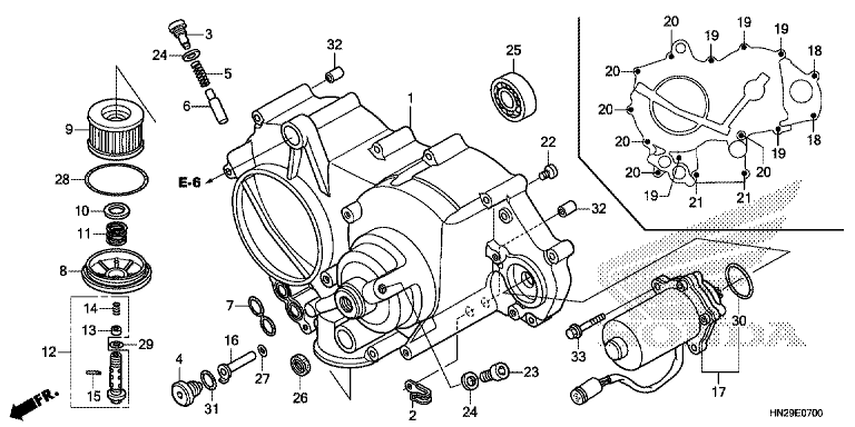FRONT CRANKCASE COVER