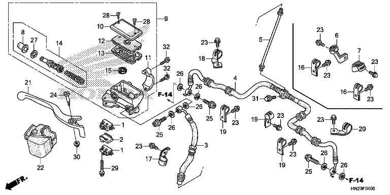 FRONT BRAKE MASTER CYLINDER