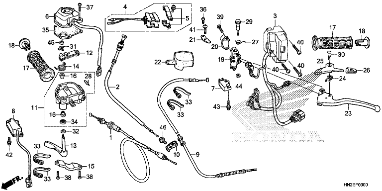 HANDLE LEVER/SWITCH/CABLE