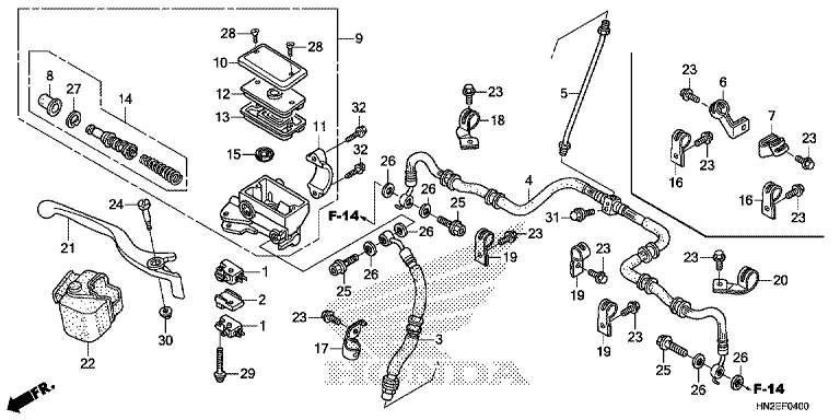 FRONT BRAKE MASTER CYLINDER