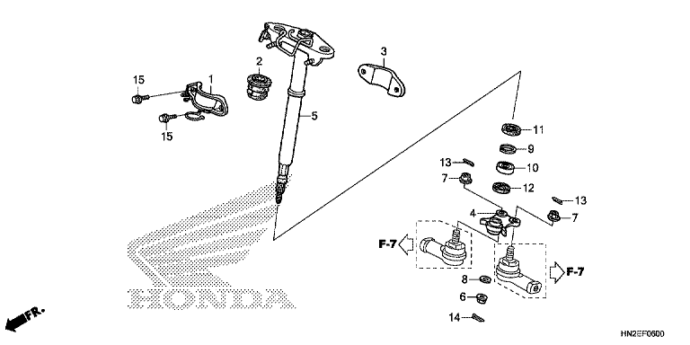 STEERING SHAFT (TRX500FA)
