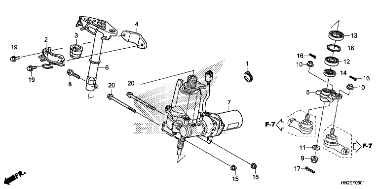 STEERING SHAFT (TRX500FPA)