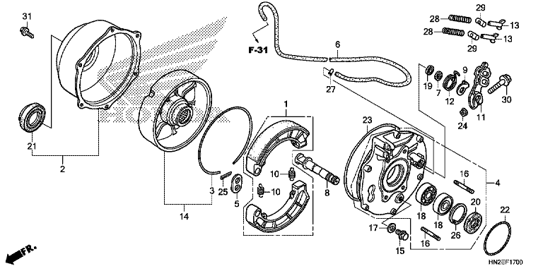 REAR BRAKE PANEL