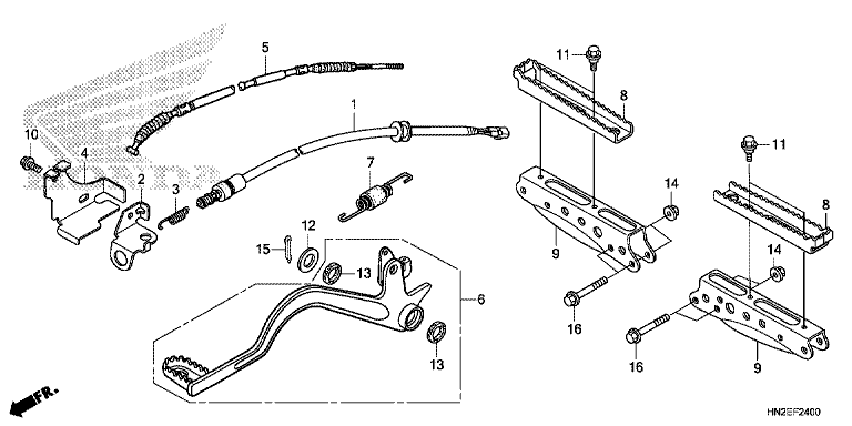 PEDAL/FOOTPEG/FOOTREST